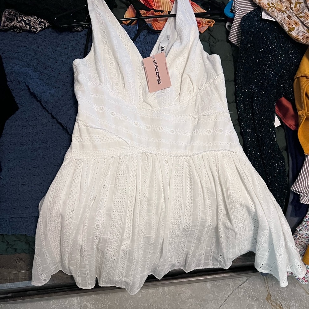 Beautiful white lace romper